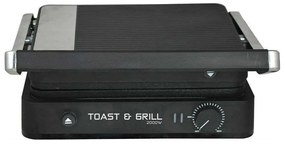 Τοστιέρα 4 Θέσεων Toast&amp;Grill 06-11857 2000W Black-Grey Estia