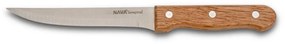 Μαχαίρι Aνοξείδωτο Terrestrial 10-058-044 Με Ξύλινη Λαβή Inox Nava Stainless Steel