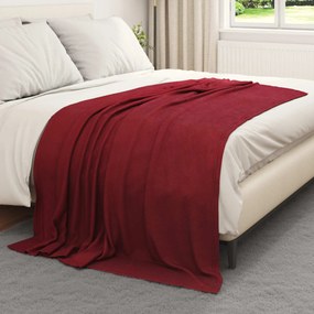 vidaXL Κουβέρτα Βεραμάν Κόκκινο 200 x 150 cm Μαλλί