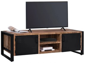 ΕΠΙΠΛΟ TV TURNER HM8189.11 ΜΕΤΑΛΛΟ &amp; ΜΑΣΙΦ ΞΥΛΟ MANGO ΦΥΣΙΚΟ 160x45x51Υ εκ.