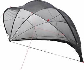 vidaXL Θόλος πισίνας Μαύρο 430 x 430 x 210 εκ.