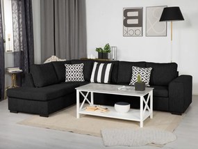 Γωνιακός Καναπές Scandinavian Choice B108, Μαύρο, 298x193x84cm, 90 kg, Πόδια: Ξύλο | Epipla1.gr