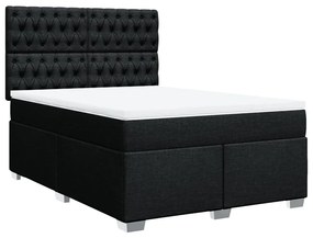 ΚΡΕΒΑΤΙ BOXSPRING ΜΕ ΣΤΡΩΜΑ ΜΑΥΡΟ 160X200 ΕΚ. ΥΦΑΣΜΑΤΙΝΟ 3292848