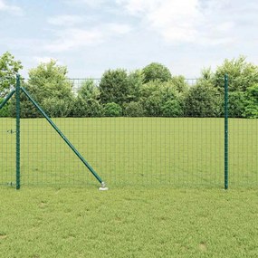 vidaXL Στύλοι Φράχτη με Καρφί 52 τμχ Ø32mm 140cm Γαλβανισμένος Χάλυβας