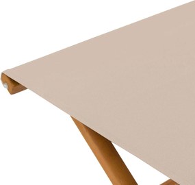 vidaXL Καρέκλα Ακτίνας 2 pcs Στερεό Ξύλο Ευκαλύπτου Μπεζ
