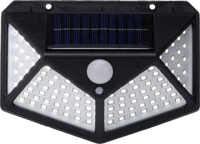 Ηλιακό φωτιστικο LED - 13.5x9.8x6cm - Μαύρο