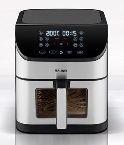 BRUNO φριτέζα αέρος BRN-0194, 8lt, 1800W, inox/μαύρη