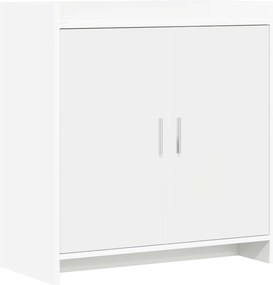 vidaXL Πλαϊνό γραφείο Λευκό 72 x 36 x 80 εκ. Επεξεργασμένο Ξύλο
