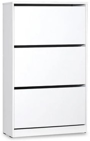 Παπουτσοθήκη ανακλινόμενη Step 18 ζεύγων σε χρώμα λευκό 73x26x119εκ 73x26x119 εκ.