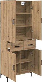 vidaXL Highboard Artisan Oak 69,5 x 34 x 180 εκ. Επεξεργασμένο ξύλο