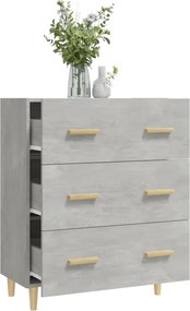 vidaXL Ντουλάπι Γκρι Σκυροδέματος 70 x 34 x 90εκ. Επεξεργασμένο Ξύλο