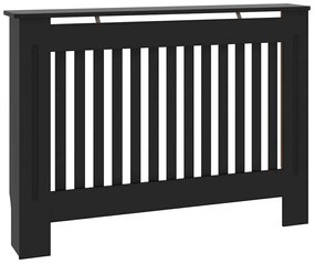 vidaXL Καπάκι Καλοριφέρ 2 pcs Μαύρο 112 x 19 x 81,5 εκ.