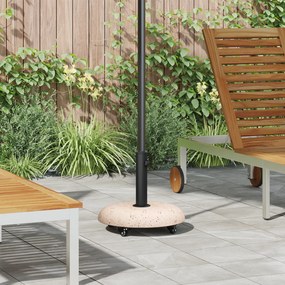 vidaXL Φορητή βάση ομπρέλας για στύλους 37/42/52/58mm από Κίτρινο σκυρόδεμα