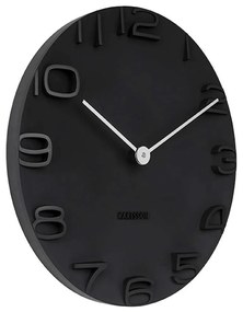 Ρολόι Τοίχου On The Edge KA5311BK Φ42cm Black Karlsson Metal, Leather