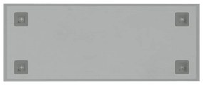 vidaXL Πίνακας Επιτοίχιος Μαγνητικός Λευκός 50 x 20 εκ. Ψημένο Γυαλί