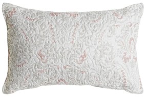 Μαξιλάρι DKD Home Decor Λευκό πολυεστέρας Λουλουδάτο 60 x 10 x 40 cm