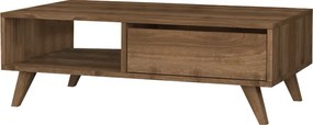 Τραπεζάκι σαλονιού Aster Megapap χρώμα καρυδί 120x56x40εκ.
