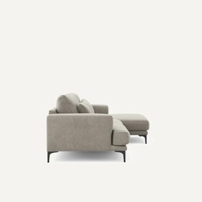 Γωνιακός καναπές δεξίος από βελούδινο chenille, Marsile