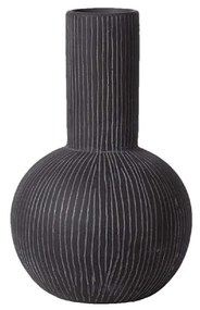 Βάζο Κεραμικό Μαύρο ESPIEL 13,8x13,8x20,4εκ. TOF203
