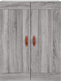 vidaXL Ντουλάπι Γκρι Sonoma 69,5 x 34 x 180 εκ. Επεξεργασμένο Ξύλο