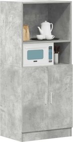 vidaXL Ντουλάπι κουζίνας σκυρόδεμα γκρι 57x41,5x131,5 cm
