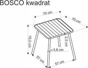 Τραπέζι Boco-Mauro-Μήκος: 70 εκ.