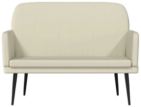 vidaXL Πάγκος Κρεμ 107x80x81 εκ. από Συνθετικό Δέρμα