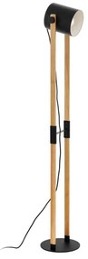 Φωτιστικό Δαπέδου Hornwood 43048 Black-Brown Eglo Metal,Wood