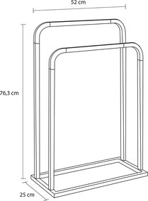Brix black κρεμάστρα επιδαπέδια Sealskin