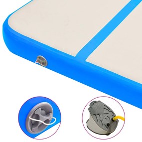 Στρώμα Ενόργανης Φουσκωτό Μπλε 600 x 100 x 20 εκ. PVC με Τρόμπα - Μπλε