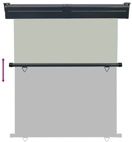 vidaXL Σκίαστρο Βεράντας Πλαϊνό Γκρι 145 x 250 εκ.