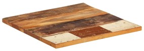 vidaXL Επιφάνεια Τραπεζιού Τετρ.60x60 εκ 25-27 χιλ Μασίφ Ανακ. Ξύλο