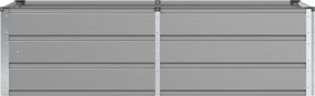 vidaXL Γλάστρα Ανοιχτό γκρι 160 x 80 x 45 cm Ατσάλι