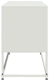 vidaXL Έπιπλο Τηλεόρασης Λευκό 100,5x39x60,5 εκ. από Ατσάλι