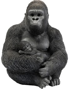 Επιτραπέζιο Διακοσμητικό Cuddle Gorilla Family Μαύρο 33x31x40 εκ. (PL) - Γκρι