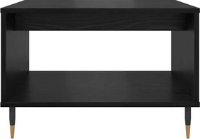 vidaXL Τραπεζάκι σαλονιού Μαύρη δρυς 60 x 50 x 40 εκ