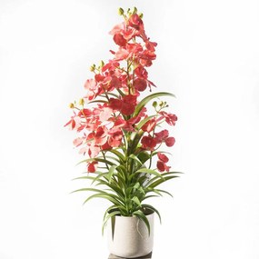 Τεχνητό Φυτό Ορχιδέα Oncidium Orchid 7401-6 86cm Pink Supergreens Leather,Plastic
