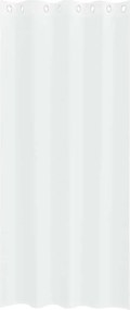 vidaXL Κουρτίνα βυσσινί 2 pcs Λευκό 260 x 140 εκ. Πολυεστέρας