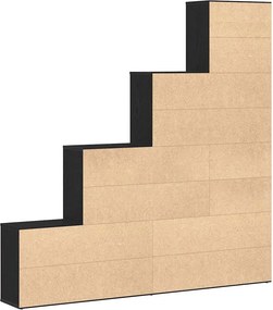 vidaXL Βιβλιοθήκη 6 επιπέδων 155 x 24 x 160 εκ Επεξεργασμένο Ξύλο