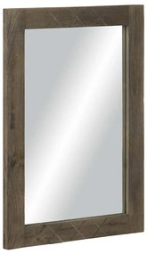 vidaXL Καθρέφτης μπάνιου γκρι 50x3x70 cm από μασίφ ξύλο Μάνγκο