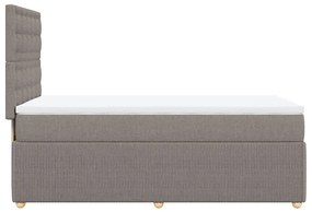 ΚΡΕΒΑΤΙ BOXSPRING ΜΕ ΣΤΡΩΜΑ TAUPE 100 X 200 ΕΚ. ΥΦΑΣΜΑΤΙΝΟ 3294285