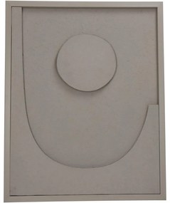 Διακοσμητικό Τοίχου ArteLibre Μπεζ Χαρτί 40x3x50cm