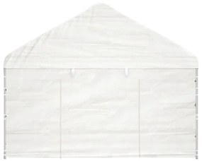 vidaXL Κιόσκι με Τέντα Λευκό 8,92 x 4,08 x 3,22 μ. από Πολυαιθυλένιο