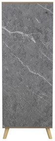 ΠΑΠΟΥΤΣΟΘΗΚΗ-ΝΤΟΥΛΑΠΙ ALVARO HM8954.12 ΜΕΛΑΜΙΝΗ SONAMA-STONE TEXTURE 50Χ38Χ135Yεκ. - 0535145 - HM8954.12