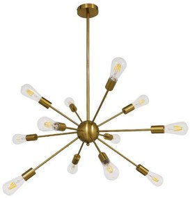 Φωτιστικό Οροφής Milano 01485 12xE27 Φ80x78cm Gold GloboStar