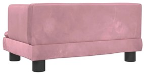 vidaXL Κρεβάτι Σκύλου Ροζ 60 x 40 x 30 εκ. Βελούδινο