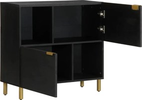 vidaXL Συρταριέρα Μαύρη 80x33x75 εκ. από Επεξεργασμένο Ξύλο