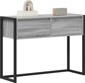 vidaXL End Table Γκρίζο Σονομα 100 x 36 x 75 εκ. Επεξεργασμένο ξύλο