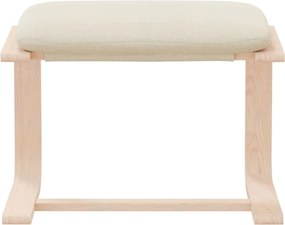 vidaXL Υποπόδιο Κρεμ 51 x 41 x 40 εκ. Υφασμάτινο