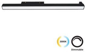 Φωτιστικό Μαγνητικής Ράγας LED 31W 3000K 90x4,4 Magnetic Viokef 4244302 Μαύρο